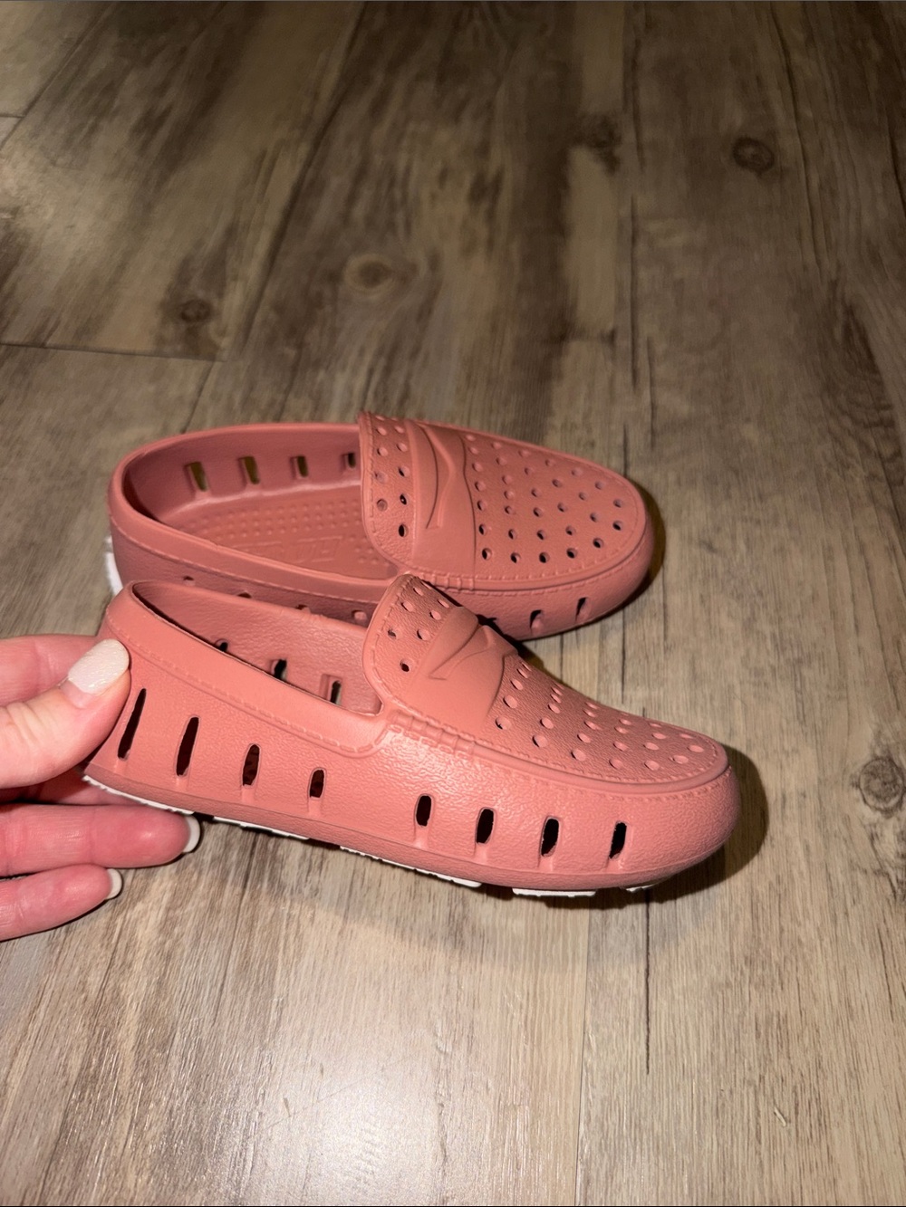 Kids Coral Slip-On Water Shoes with Breathable Perforations